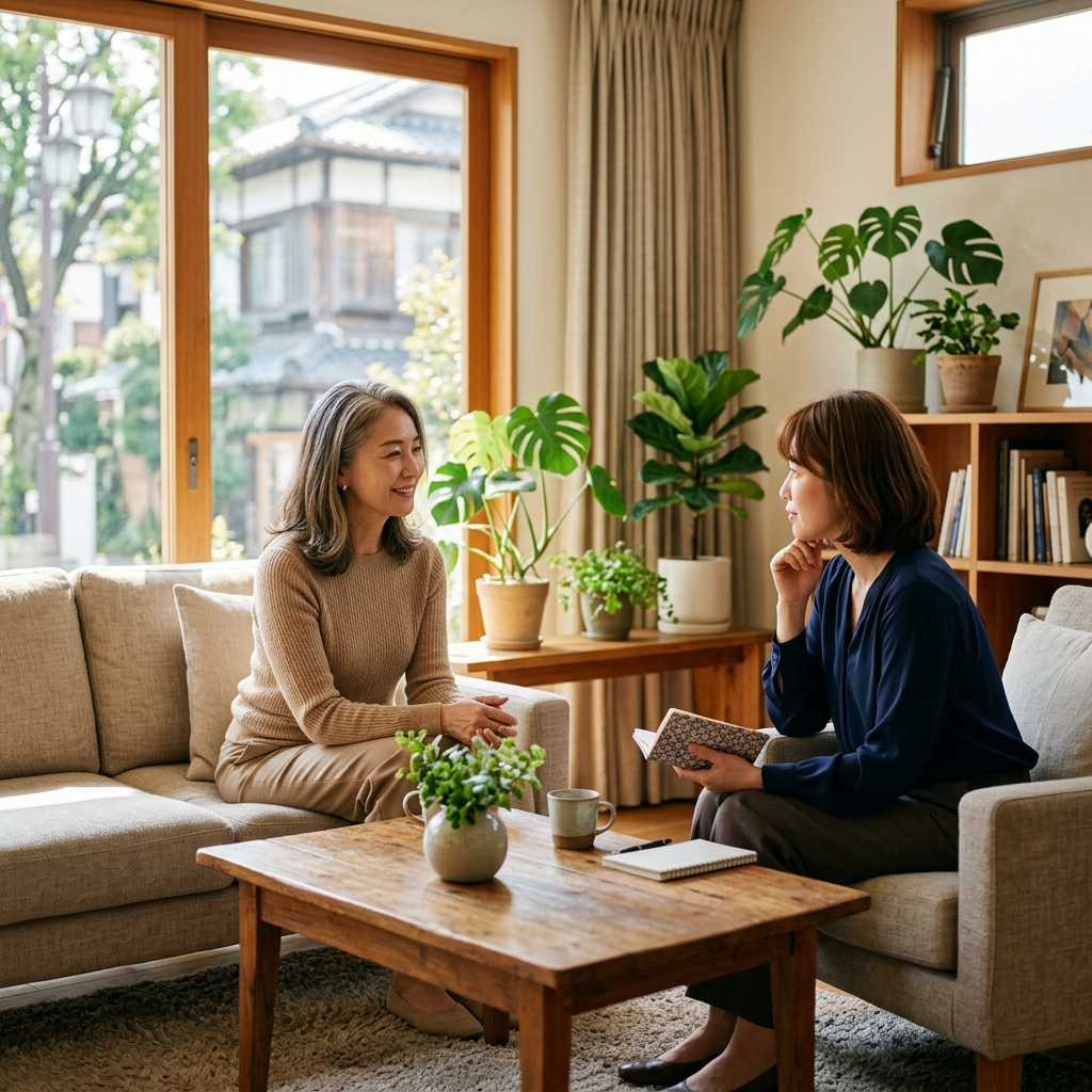 自由が丘エフティヒアのカウンセリング風景